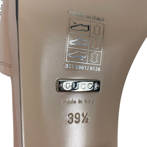 Gucci Janaya Interlocking G Studs Open Toe Slide Sandals Pink Size 39.5 - Picture 11 of 14